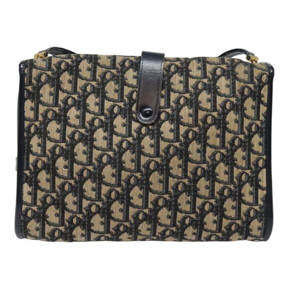 DIOR Trotter Canvas Shoulder Bag Navy - Picture 3 of 12